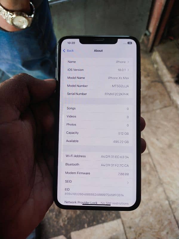 iPhone xs max 512gb With box PTA Approved 1