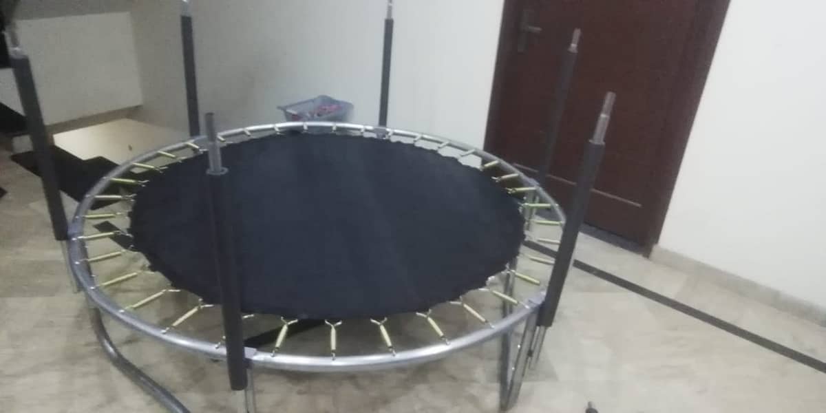 Trampoline 6FT With Safety Net Jumping Jhola 4