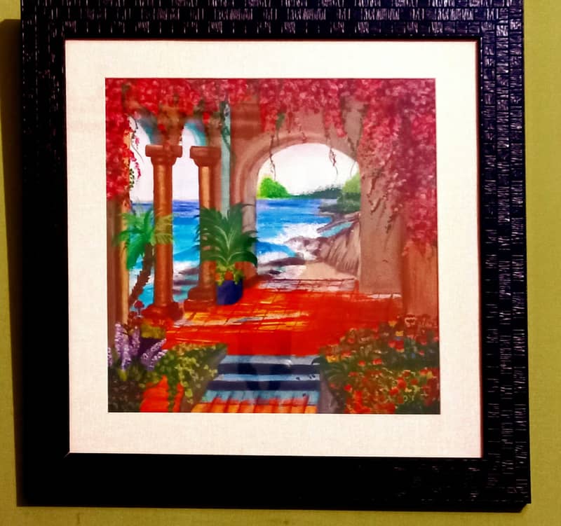 Framed Painting Set of 2 – handcrafted with Acrylic Paints 1