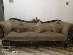 wooden sofa