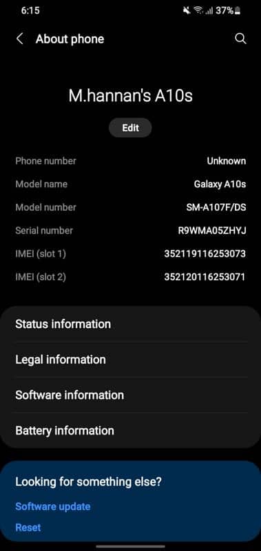 Samsung a10s 2/32 panel changed 3