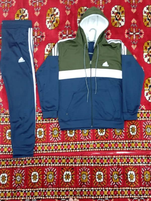 Adidas tracksuit Green and blue colour Size (L) 1