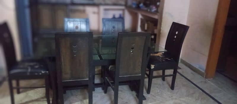 6-Seater Wooden Dining Table for Sale 5