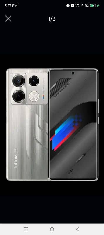 Note 40 pro Racing grey 1