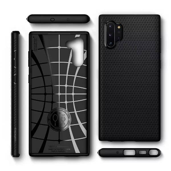 Spigen Samsung Galaxy Note 10 Plus Case Liquid Air - Matte Black 2