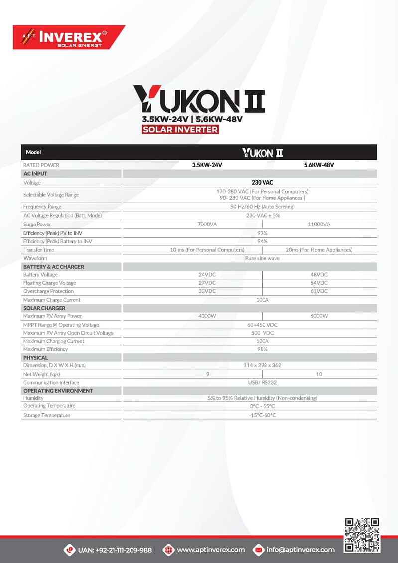 Yukon II 3.5 kw -24v 2