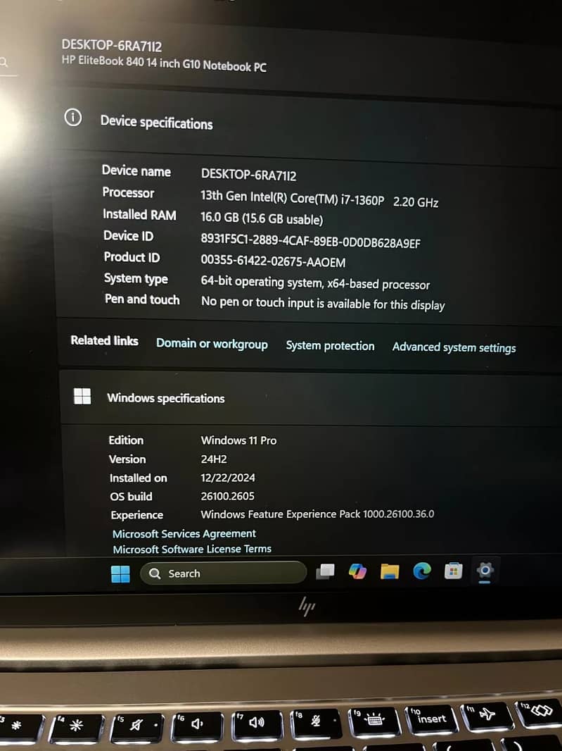 Hp EliteBook 840 G10 - i7 1360P / 12 Cores | 16GB/256GB | Lowest Price 1