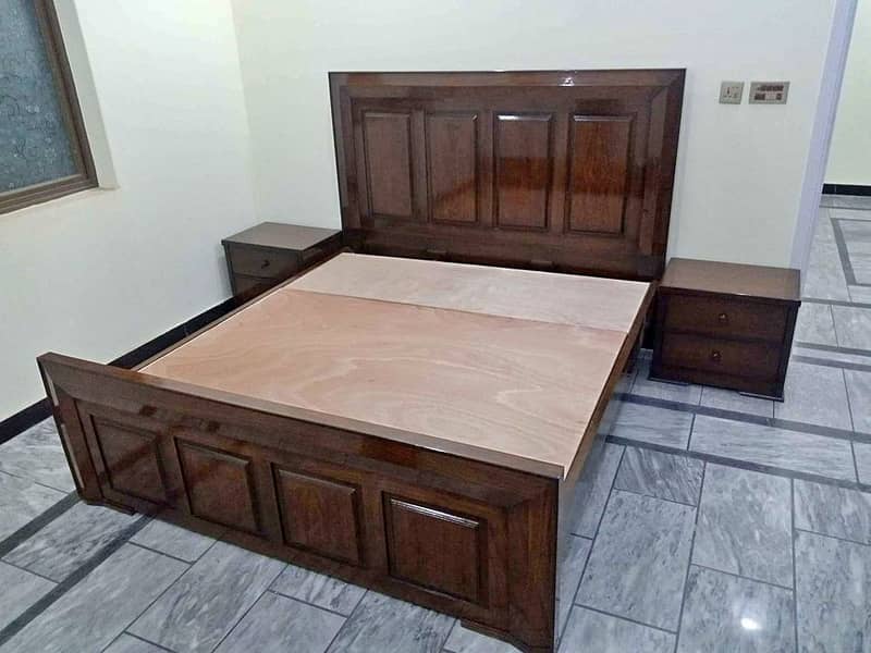 Wooden Bed set 0