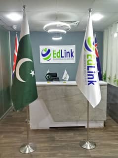 Indoor Flags for office room decoration with a company logo table flag