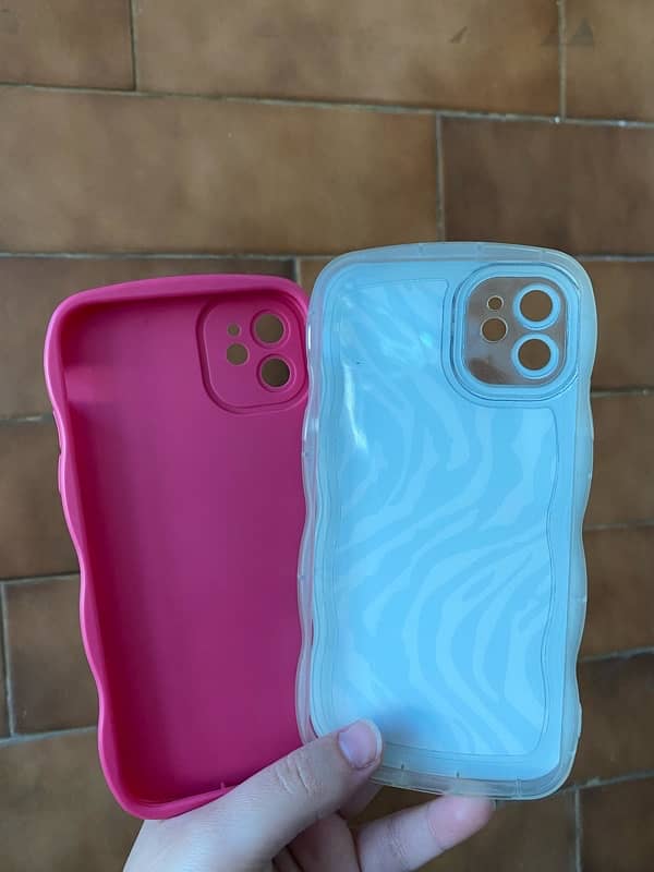 iPhone 11 zebra print and shocking pink case 3