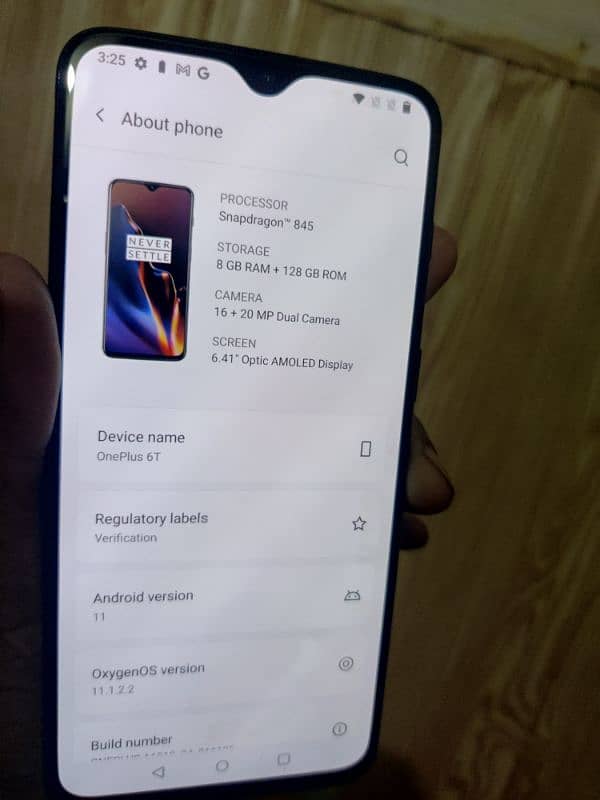 one plus 6t  8gb 128gb approved all orignal 3