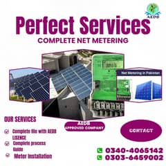 Solar Services/Net File Metering/meter installation services in kpk