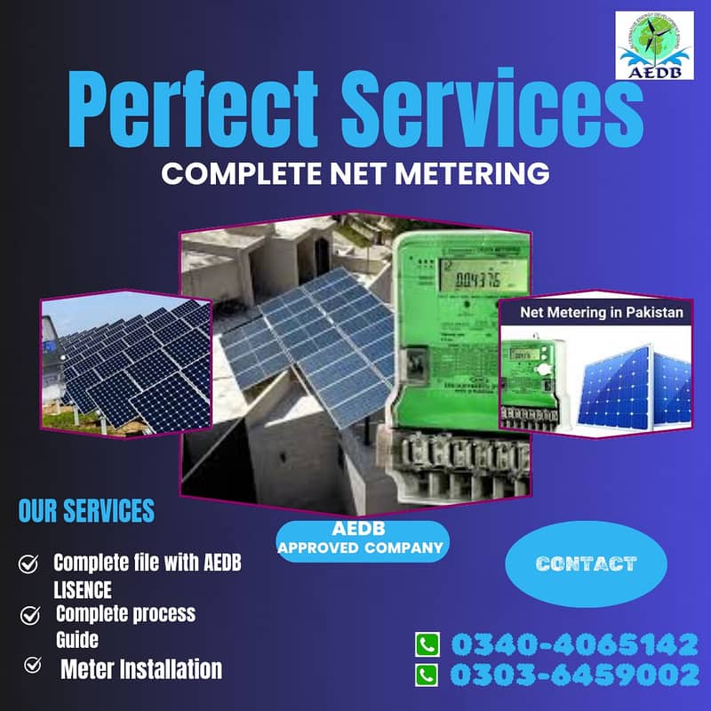 Solar Services/Net File Metering/meter installation services in kpk 1