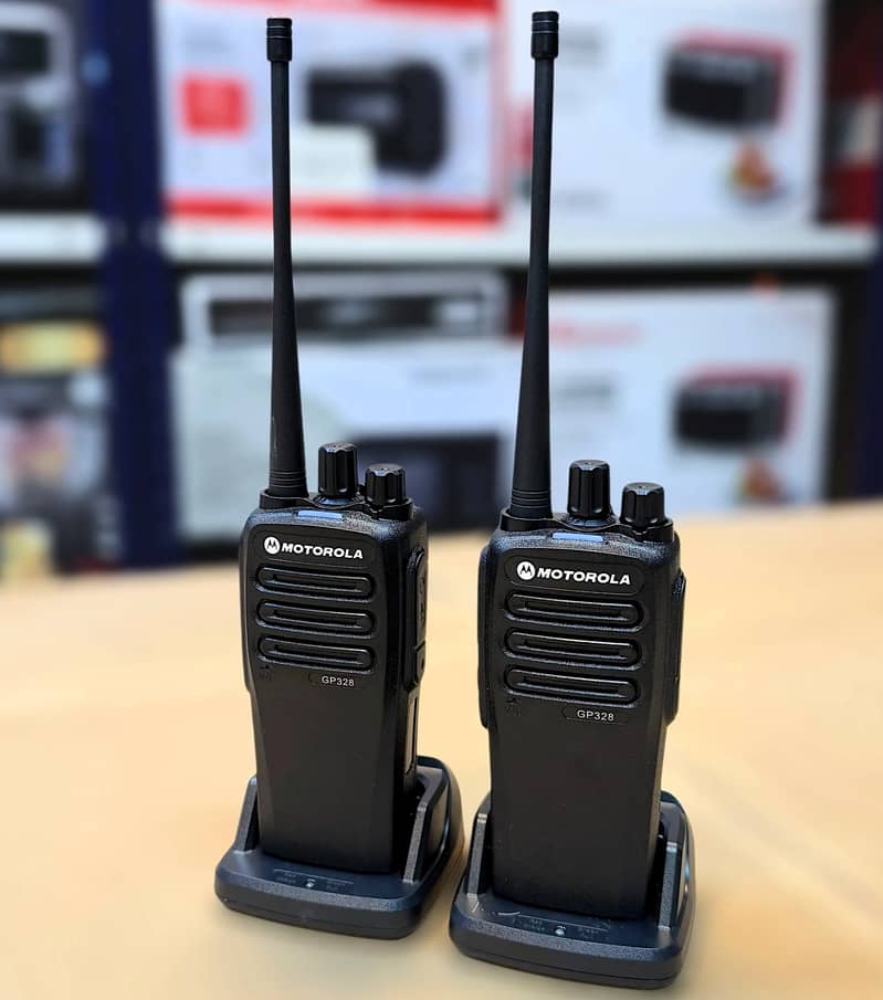 Motorola GP328 Walkie talkie Set Wireless 15W Long Range Two way radio 1