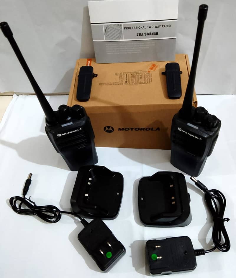 Motorola GP328 Walkie talkie Set Wireless 15W Long Range Two way radio 11