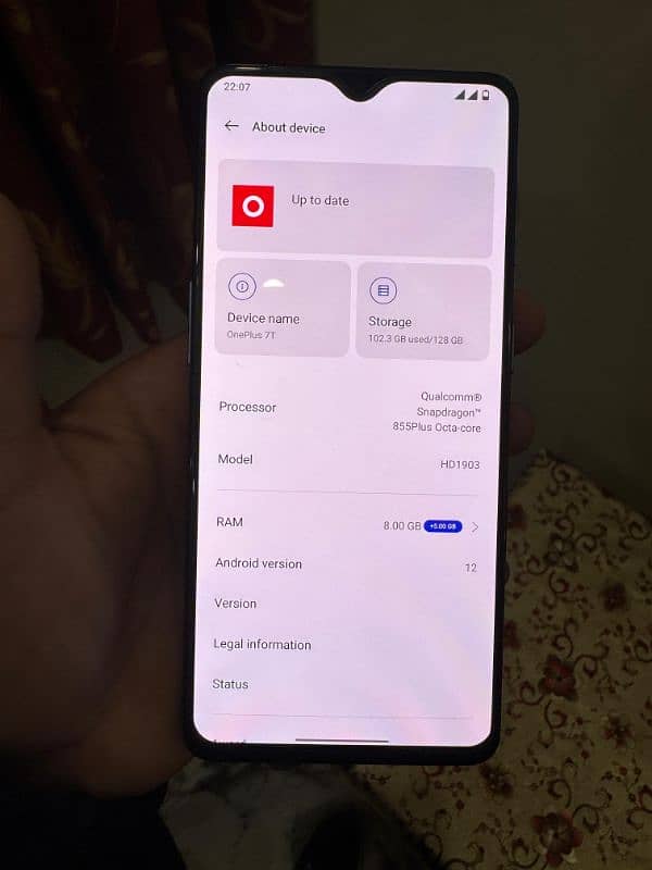 ONEPLUS 7T 8/128 Dual Sim 7