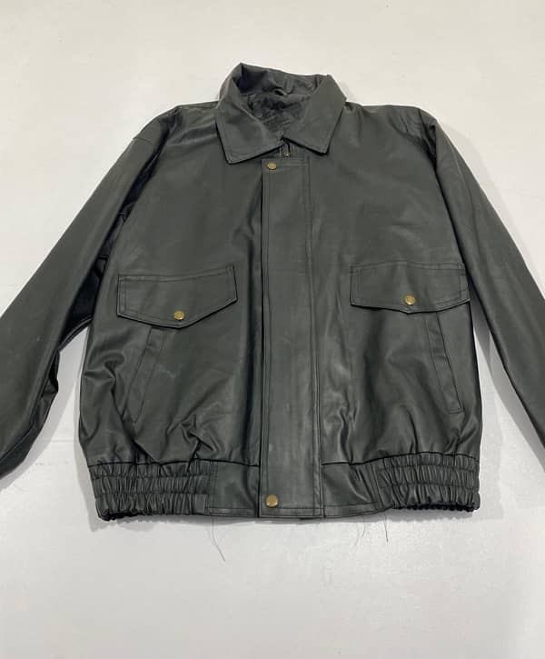 Vintage Unifits baggy fit leather jacket 0