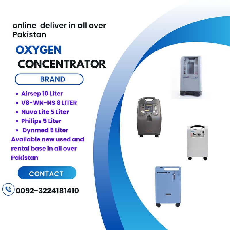 oxygen concentrator 10 Liter 8 Liter 5 Liter new and used avilable 0