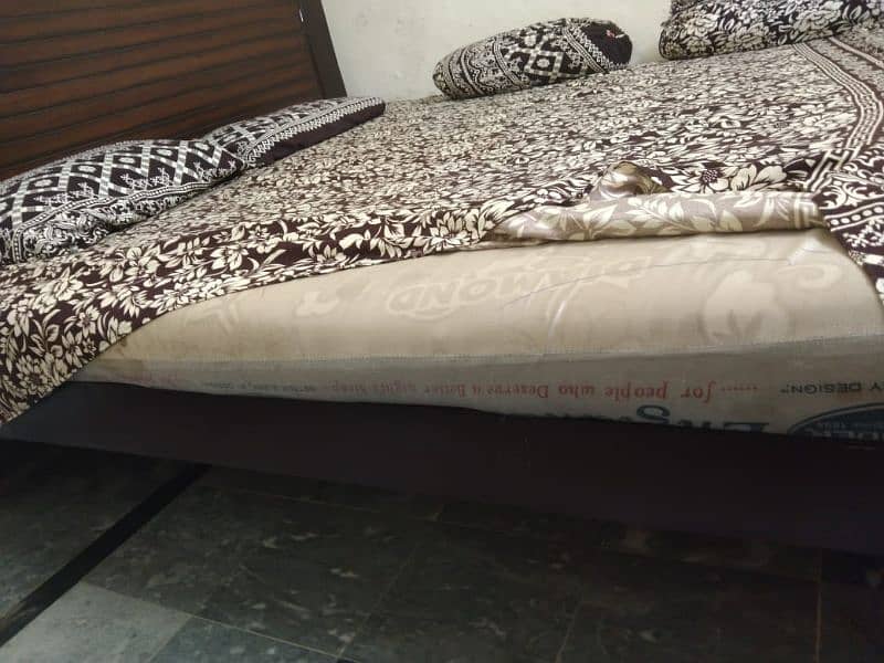 Double bed with mattress 2