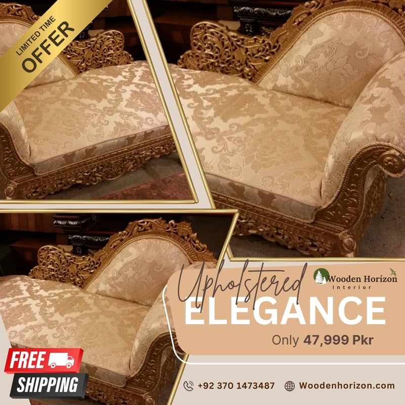 Luxury Sofa Sets in Pakistan / Wooden & Poshish Sofas with Pair Prices 12