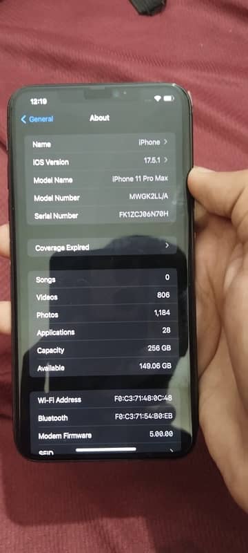 iPhone 11 Pro Max 10/10 condition 1