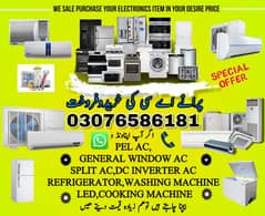 Ac / split AC / Window. AC / inverter AC / ac sale purchased |Portable