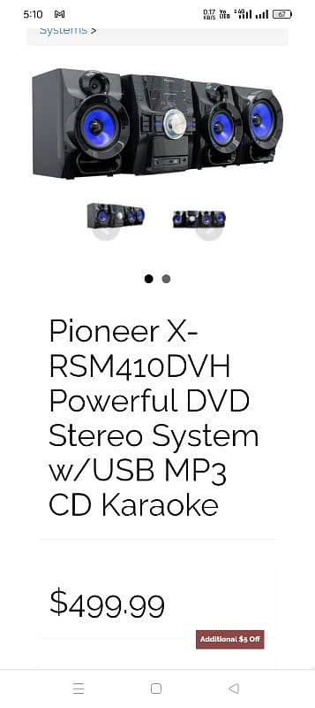 pioneer amplifier sound system  (Dubai import) 4