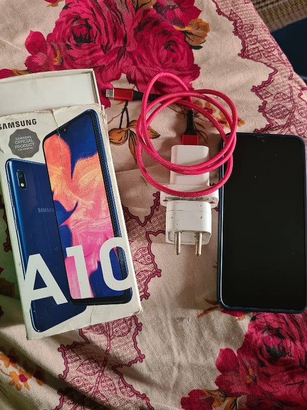 Samsung A10 32gb dual sim pta approved official Box Charger 1