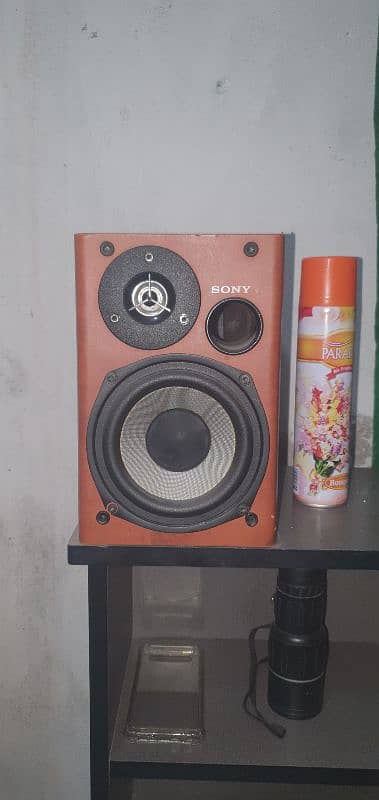 Original Sony 4 INCHES Speakers bookshelf PAIR 1