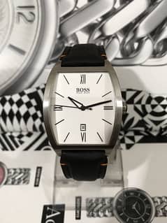 HUGO BOSS-TANK SHAPE-NEW ORIGINAL WATCH-RADO-OMEGA-ROLEX-SEIKO-ARMANI