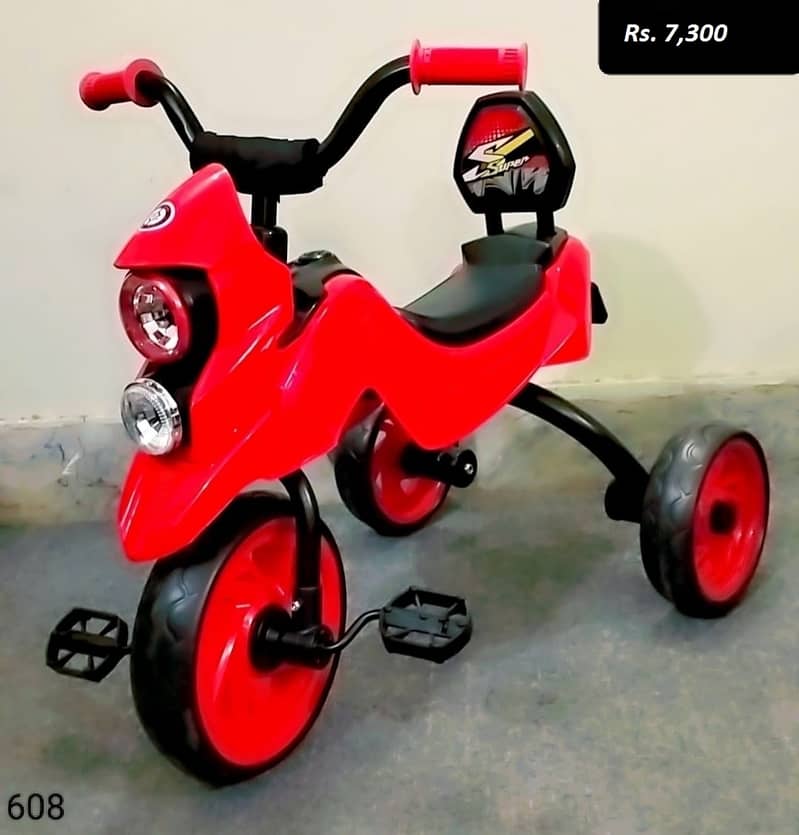 Kids Tricycles | Baby 3 wheel cycles | 4 light and music | Pohish seat 7