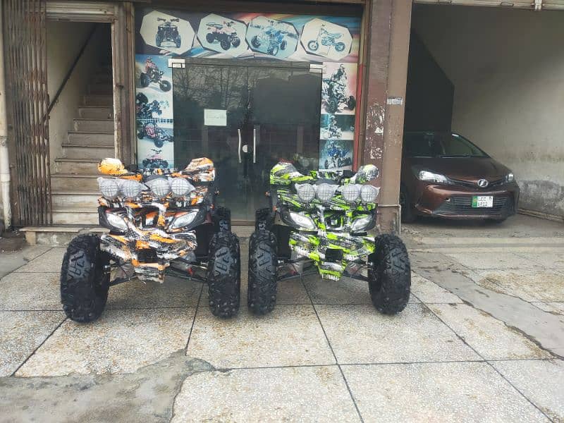 Monster 250cc Auto Engine Atv Quad 4 Wheels Bikes Delivery In All Pak 3