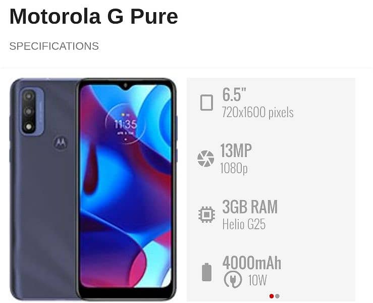 MOTOROLA MOTO G PURE 3/32 2