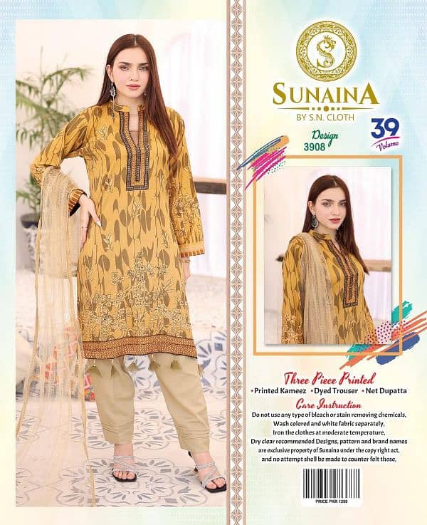 •women Printed (Three Piece Unstiched) VOL-39 Wn Cloth 5