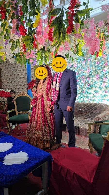 One time used Libas e khas brand bridal dress 0