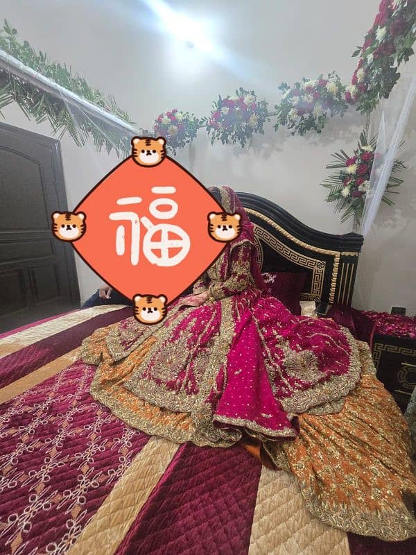 One time used Libas e khas brand bridal dress 1