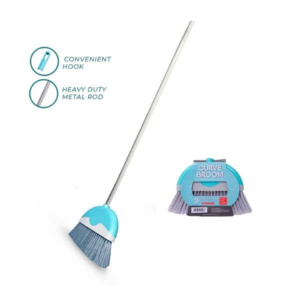 Zidello Sparkling Max Broom With Foldable Rod (4ft) – New Arrival 2