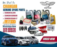 Changan Alsvin, Changan Oshan x7, Changan Karvaan Genuine Spare Parts