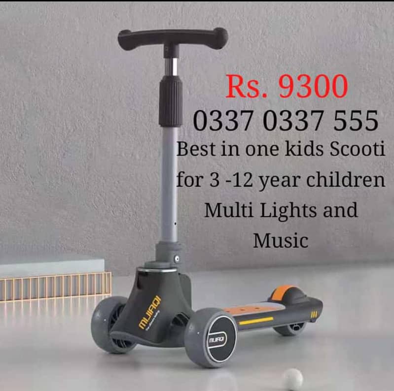 Kids Scooties | Baby Scooties | 3 wheel Scooties | Music and light 0