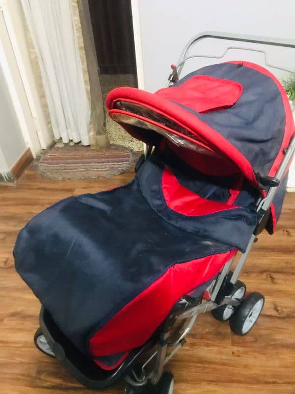 Heavy imported pram for kids with smooth and strong ride 15