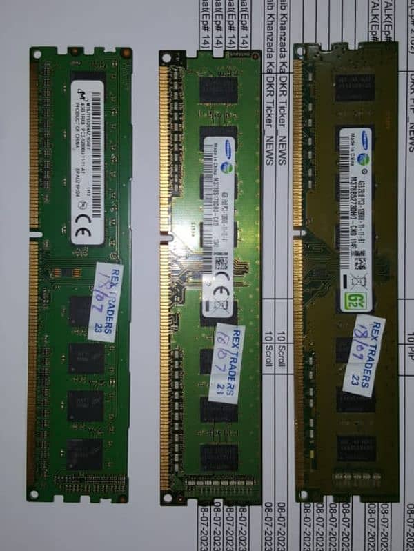 PC 4GB Ddr3 Ram sticks almost brand new 0