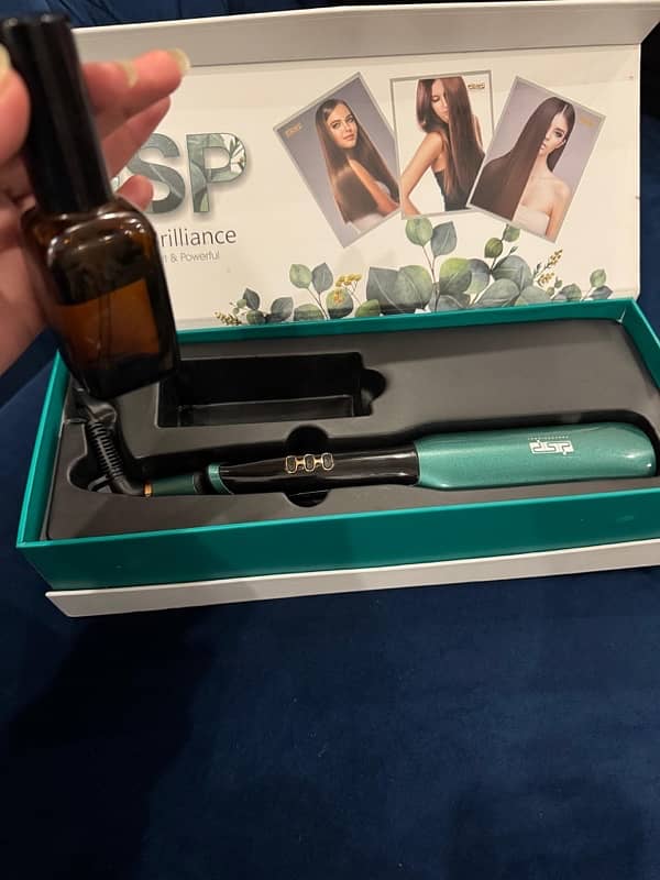 Dsp straightner with full packaging and box with serum 7