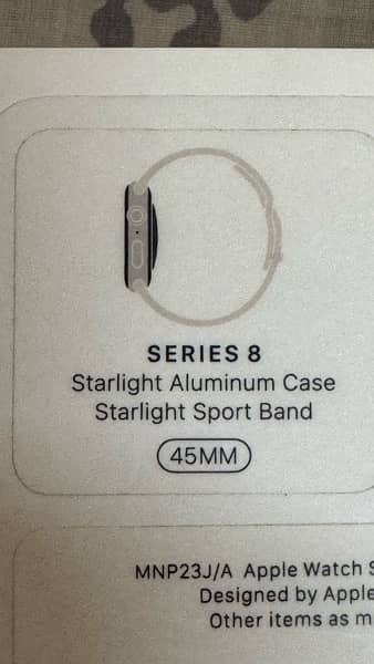 Apple Watch Series 8 Starlight Aluminium 45 MM 13