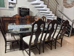 Elegant Glass Dining Table Set