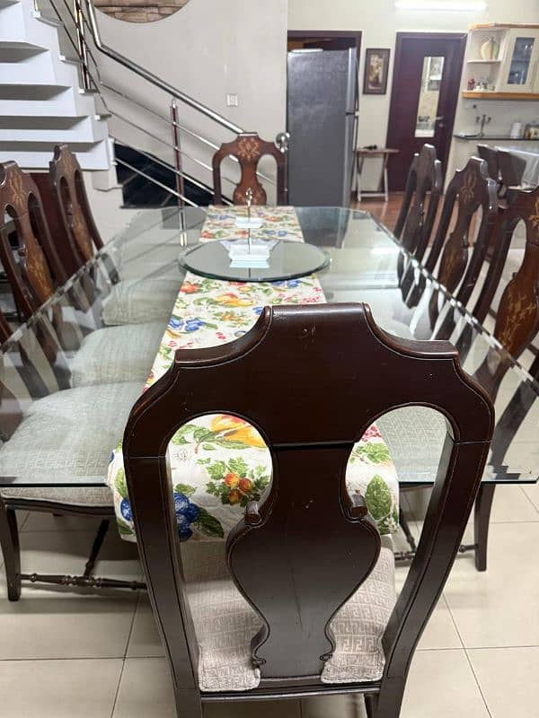 Elegant Glass Dining Table Set 4