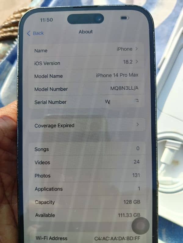 iphone 14 pro max 128 GB 8