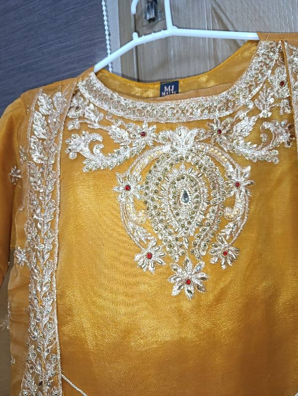 BRAND NEW MUSTARD OUTFIT WITH TRENDING SHARARA PANTS 2