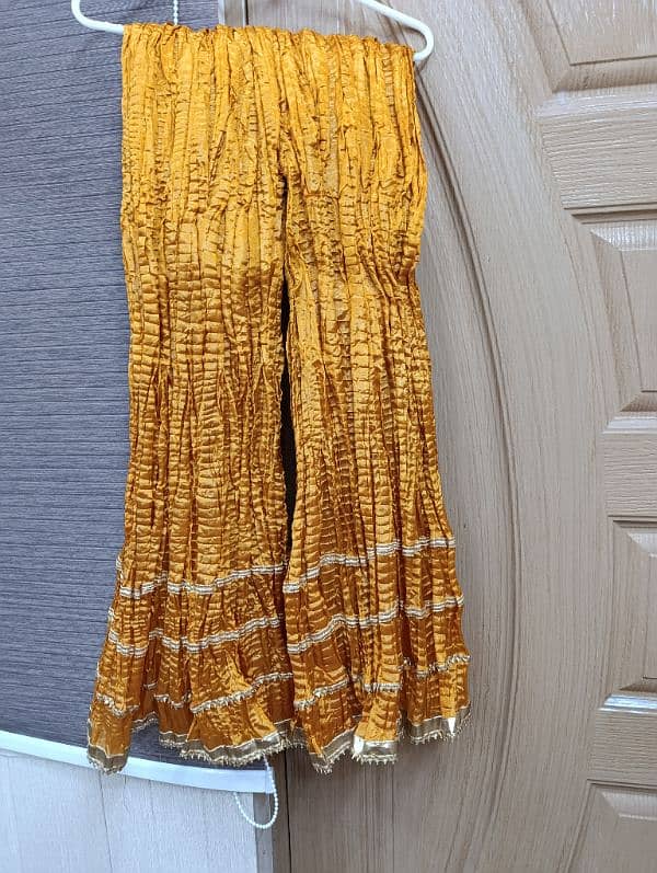 BRAND NEW MUSTARD OUTFIT WITH TRENDING SHARARA PANTS 8