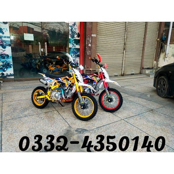 124cc Sports Mini Dirt Bikes &Atv Quad Delivery In All Pakistan 0