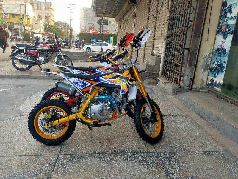 124cc Sports Mini Dirt Bikes &Atv Quad Delivery In All Pakistan 3